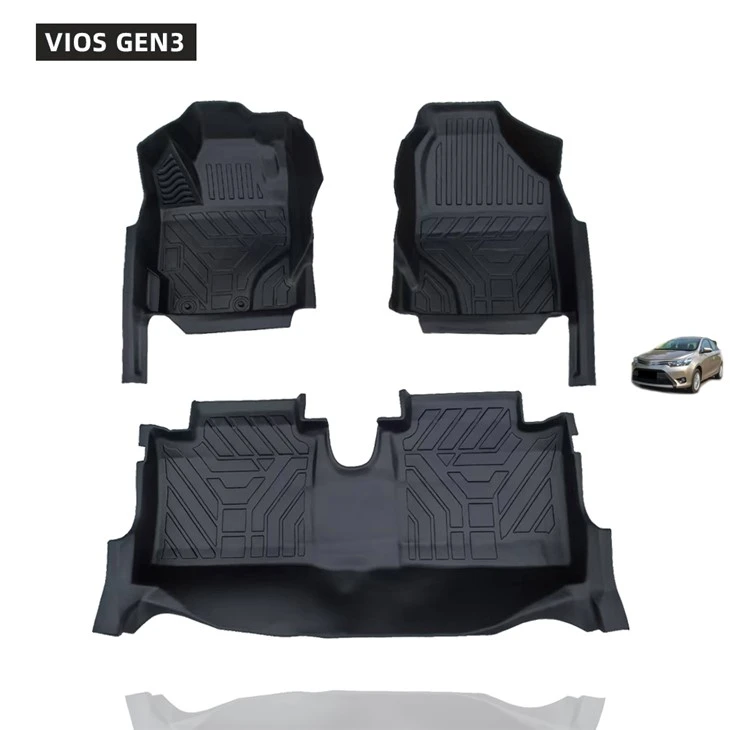 Brand Professional Design 5D Tpe Car Mat for VIOS GEN3