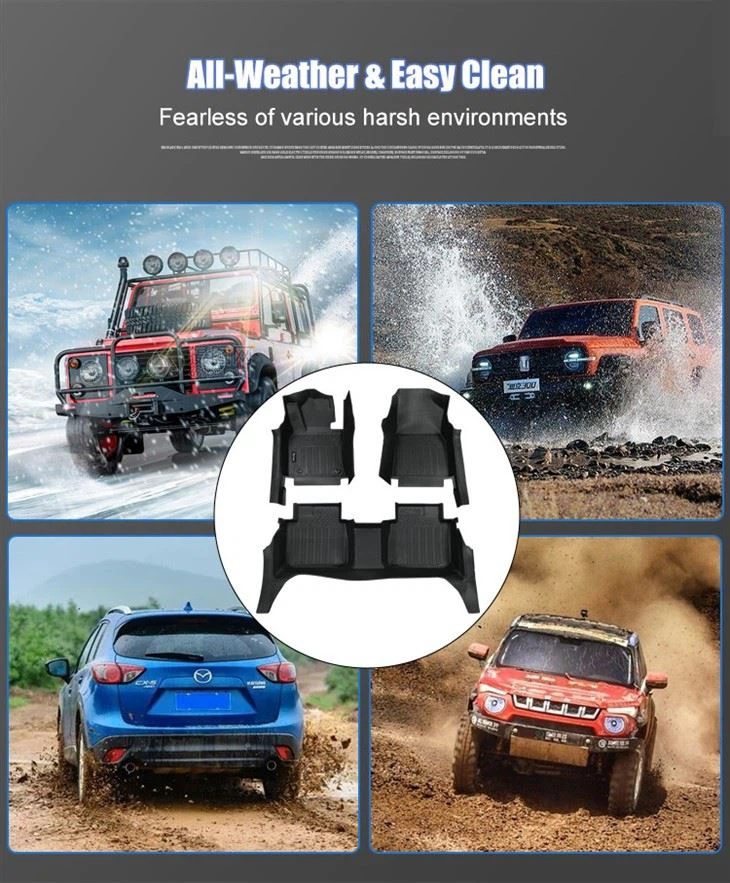 Wholesale Price All TPE Car Carpets Full Coverage Protection Waterproof Dustproof 5D Car Mats Use For TRITON